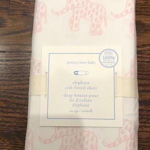 Pottery Barn Baby Elephant Crib Fitted Sheet